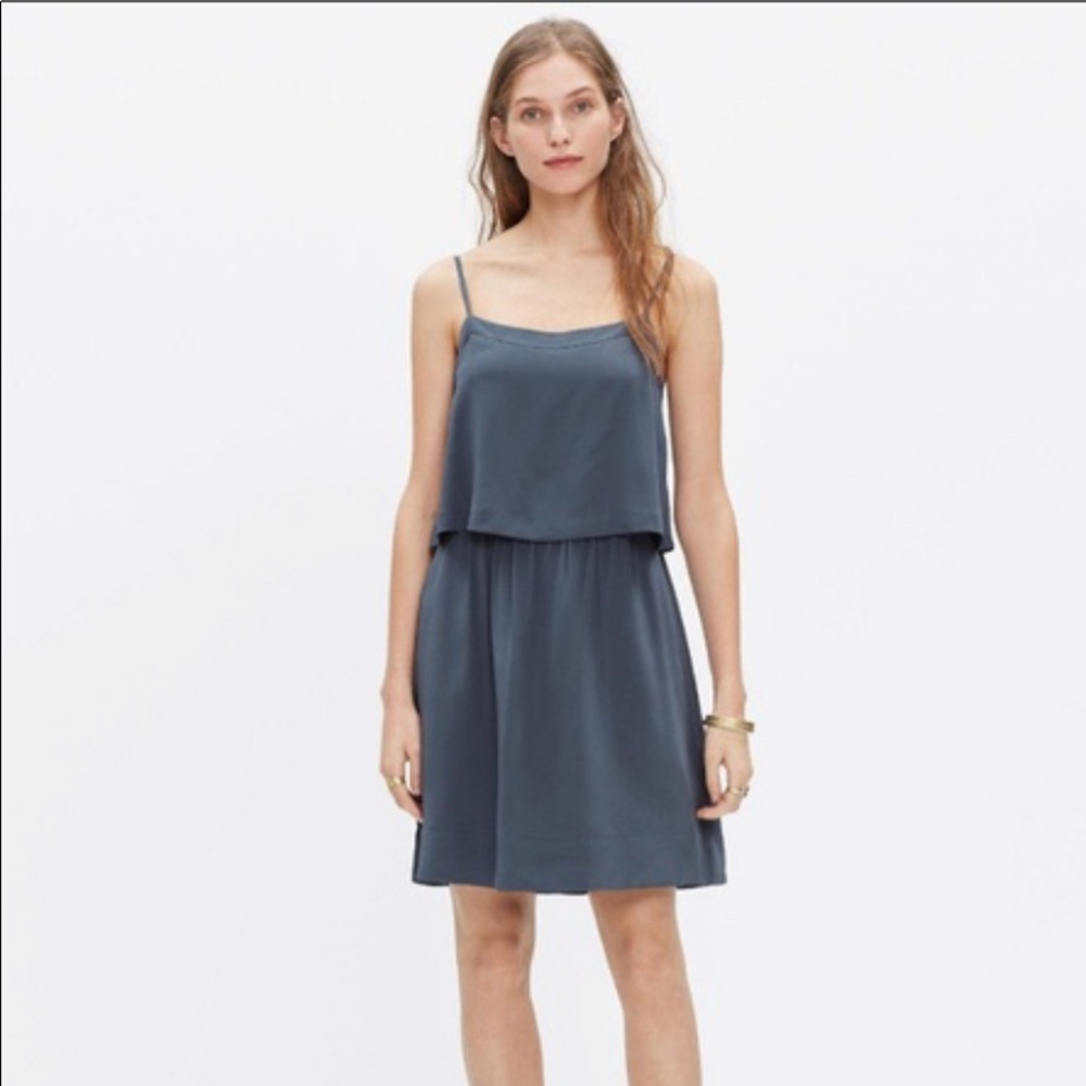 Madewell Silk Cami Overlay Dress